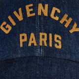 Embroidered denim cap