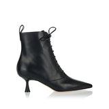 Leather lace-up boots