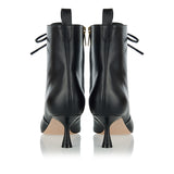 Leather lace-up boots