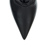 Leather lace-up boots