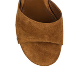 Suede wedge sandals