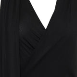 Overlapped scarf dress