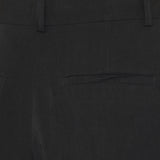 Black cotton tailored shorts