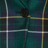 Checked wool-twill blazer