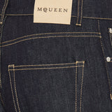 Wide-leg denim jeans