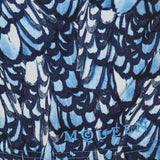 Feather print swim short