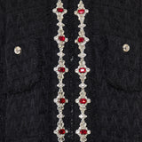 Crystal-embellished jacket
