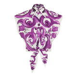 Majolica-print poplin shirt