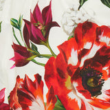 Floral cotton poplin shorts