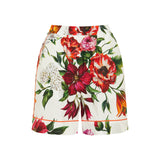 Floral cotton shorts