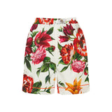 Floral cotton shorts