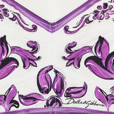 Majolica-print cotton cropped top