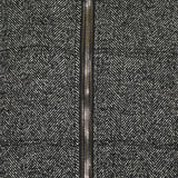 Houndstooth knit padded jacket