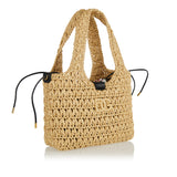 Raffia crochet shopping bag