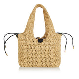 Raffia crochet shopping bag