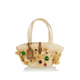 Coffa Capri raffia tote bag