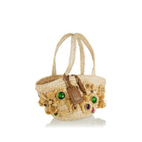 Coffa Capri raffia tote bag