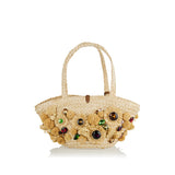 Coffa Capri raffia tote bag