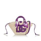 Kendra Coffa raffia tote bag