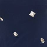 One-shoulder crystal-embellished mini dress