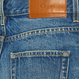 Wide-leg denim jeans