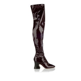 Janis glossed over-the-knee boots