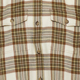 Wool checked oversized shirt