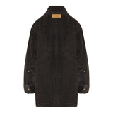 Corduroy patch-pocket shirt jacket