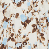 Flower-printed boxy shirt