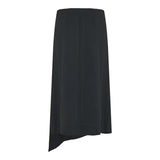 Wool midi wrapped skirt