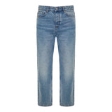 Denim tapered-fit jeans