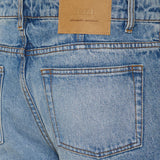 Denim tapered-fit jeans