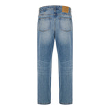 Denim tapered-fit jeans