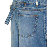 Wide fit cotton jeans