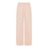 Heart-embroidered side-seam trousers