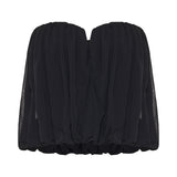 Amalia strapless stretch-jersey top