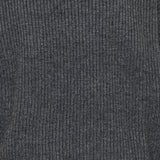 High-neck ribbed knit