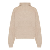 Brooke ribbed merino wool and cashmere turtleneck sweater