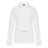 Horsebit cotton poplin shirt