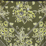 Floral bandana silk midi skirt