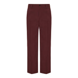 Wool gabardine trousers with logo