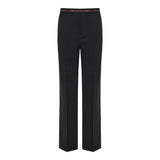 Wool trousers with selvedge detail