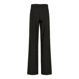 Pinstripe wool jacquard trousers