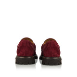 Horsebit suede leather loafers