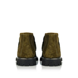 Horsebit suede ankle boots