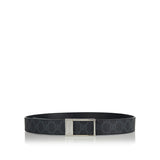 Reversible belt with rectangular buckle