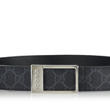 Reversible belt with rectangular buckle