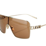 Rectangular-frame sunglasses