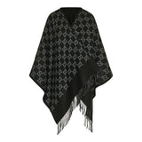 GG Wool jacquard cape