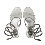 Braid cleo silver sandal